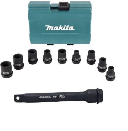 Nasadki udarowe MAKITA B-66232 1/2 8-21mm + przedłużka