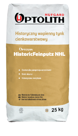 Historyczny Wapienny Tynk Cienkowarstwowy – Optosan Historic Feinputz NHL